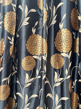 Load image into Gallery viewer, Dark grey/bronze silk florals, lined &amp; /IL, 3567a
