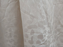 Load image into Gallery viewer, Cream satin with irregular spot self pattern, lined &amp; I/L, 3577f
