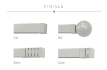 Load image into Gallery viewer, System 30 Straight Metal Track (Square) - Choice of Finishes &amp; Finials - 3.6m
