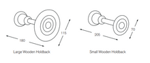 Load image into Gallery viewer, Holdbacks Wooden (Pack of 2) - Choice of Size & Finishes