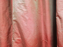 Load image into Gallery viewer, Plain red silk, lined &amp; I/L with pinch pleats. 3379f
