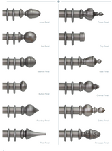 Load image into Gallery viewer, Wooden Curtain Pole 35mm - Choice of Size, Finials &amp; Finishes
