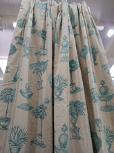 Load image into Gallery viewer, Beige with blue tree design, lined &amp; I/L, 3721a
