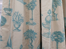 Load image into Gallery viewer, Beige with blue tree design, lined &amp; I/L, 3721a
