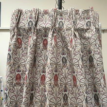 Load image into Gallery viewer, Porter &amp; Stone Verona Rosso Design Lined Pinch Pleat Curtains 3413
