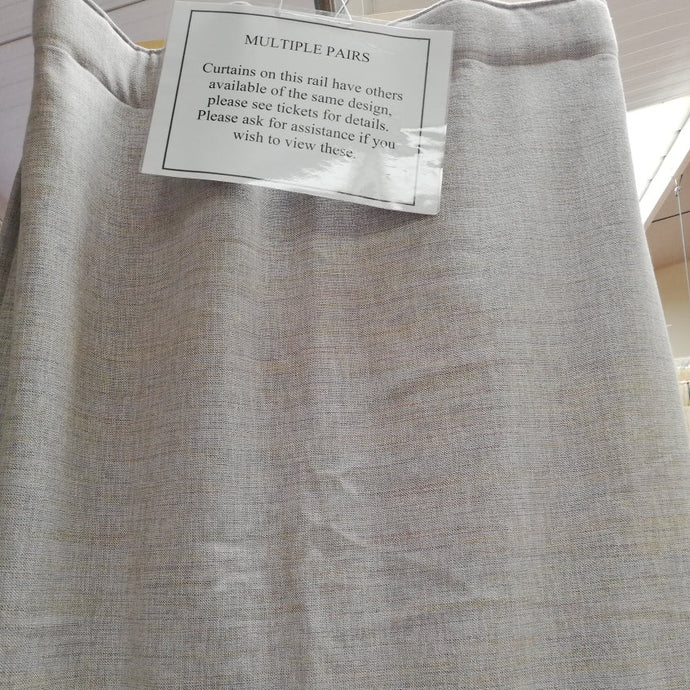 Grey/multi colour weave linen, lined & I/L, 3426a