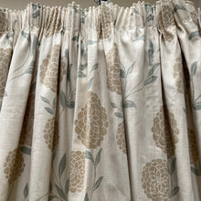 Load image into Gallery viewer, Laura Ashley Cream with beige hydrangea/duck egg blue branches. Lined. 3436E
