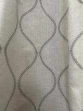 Load image into Gallery viewer, Cream with grey geometric design, lined, 3814
