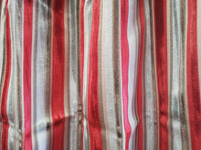 Load image into Gallery viewer, Romo red &amp; green velvet stripe, lined &amp; I/L, 3507e
