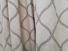 Load image into Gallery viewer, Beige with embroidered trellis pattern, lined, 3545c
