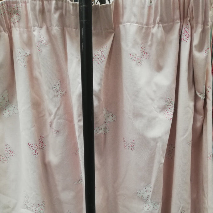 Pale pink with butterflies, blackout lined, 3554b