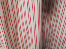 Load image into Gallery viewer, Red &amp; Cream stripe, lined &amp; I/L, SINGLE 3556
