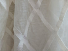Load image into Gallery viewer, Cream Voiles with embroidered diamond pattern, 3577L
