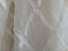 Load image into Gallery viewer, Cream Voiles with embroidered diamond pattern, 3577m

