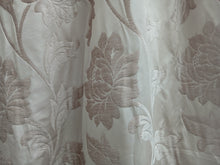 Load image into Gallery viewer, Beige with velour embossed flower design, lined, 3633b
