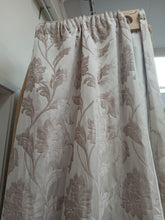 Load image into Gallery viewer, Beige with velour embossed flower design, lined, 3633b
