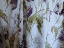 Load image into Gallery viewer, Laura Ashley white with purple flowers, lined, 3634a
