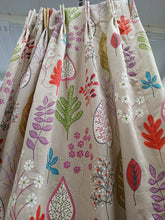 Load image into Gallery viewer, Harlequin Beige background with multi coloured leaves, lined &amp; I/L, 3645
