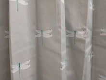 Load image into Gallery viewer, Pale blue/grey with dragonfly design, lined, 38446b
