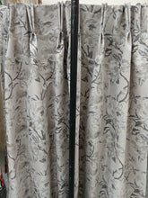Load image into Gallery viewer, Pale grey background with grey florals, B/O lined, 3653
