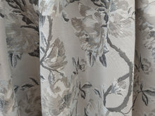 Load image into Gallery viewer, Pale grey background with grey florals, B/O lined, 3653
