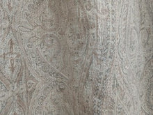 Load image into Gallery viewer, Beige &amp; grey paisley design, lined &amp; I/L, 3759a
