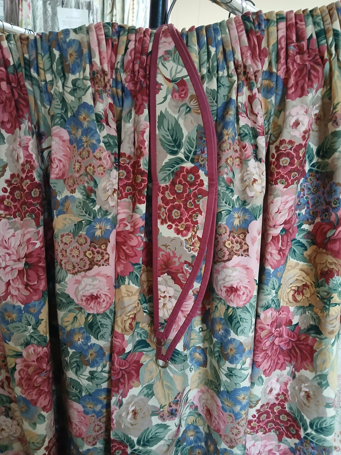 Sanderson Peony & Rose, lined, 3663f