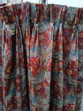 Load image into Gallery viewer, Burgundy, blue &amp; green design, lined, 3671.
