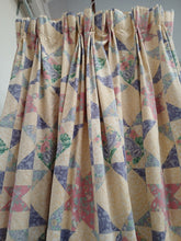 Load image into Gallery viewer, Yellow, purple &amp; pink floral design, lined, 3684b
