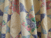 Load image into Gallery viewer, Yellow, purple &amp; pink floral design, lined, 3684b
