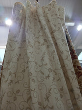Load image into Gallery viewer, Cream with embroidered leaves, lined, 3686a
