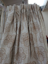 Load image into Gallery viewer, Beige with darker flower design, B/O lined, 3745a
