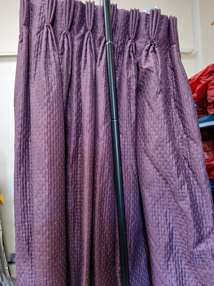Purple spot design, lined & I/L, 3749c