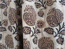 Load image into Gallery viewer, Dark beige with brown leaf design, lined &amp; I/L, 3765b
