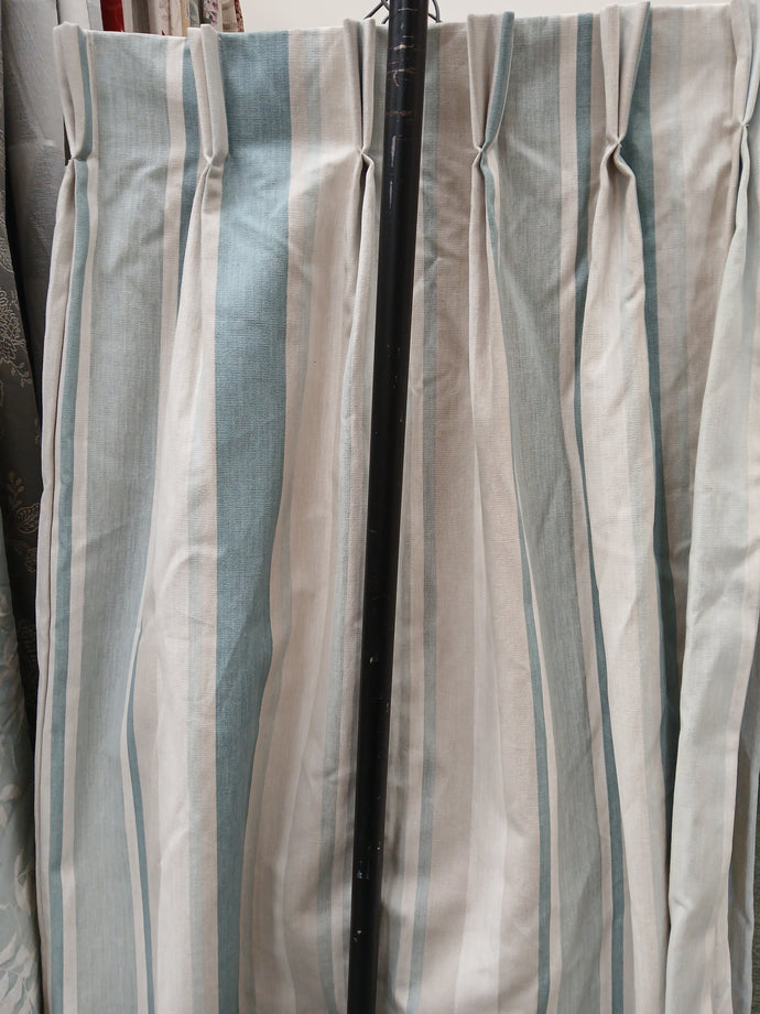 Green & Cream stripe, B/O lined, 3766h
