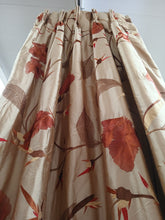 Load image into Gallery viewer, Gold silk with red florals, lined &amp; I/L, 3769b
