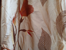 Load image into Gallery viewer, Gold silk with red florals, lined &amp; I/L, 3769b
