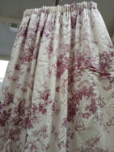 Load image into Gallery viewer, Cream with pink Toile de jouy design, lined &amp; I/L, 3773a

