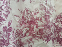 Load image into Gallery viewer, Cream with pink Toile de jouy design, lined &amp; I/L, 3773a
