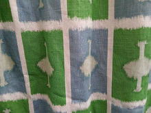 Load image into Gallery viewer, Lime green and blue square design, lined in green geometric, 3871a
