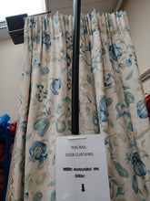 Load image into Gallery viewer, White b/g with blue florals, Lined &amp; I/L, SINGLE, 3783a
