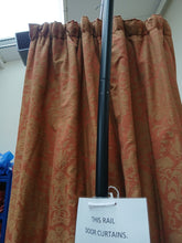 Load image into Gallery viewer, Burgundy b/g with gold florals, lined &amp; I/L,SINGLE 3783d

