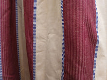 Load image into Gallery viewer, Gold &amp; Burgundy large stripe,lined &amp; I/L, 3783f
