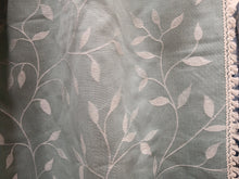 Load image into Gallery viewer, Duck egg with white leaf design, trim on leading edge, lined &amp; I/L, 3804b
