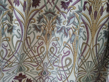 Load image into Gallery viewer, Cream, blue &amp; purple design, lined, 3806
