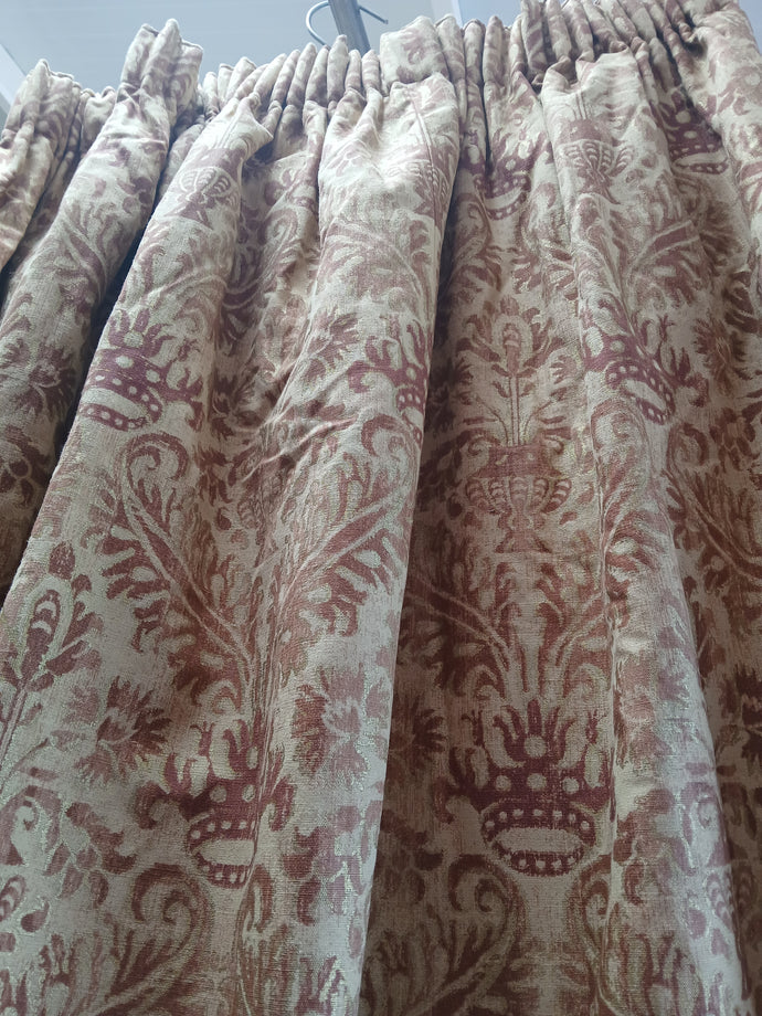 Terracotta leaf design, lined & I/L, 3809b