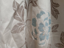 Load image into Gallery viewer, Cream with brown &amp; teal florals, lined, 3825b
