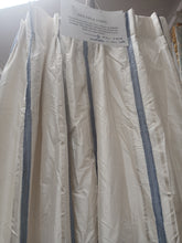 Load image into Gallery viewer, Cream silk with blue stripe,, lined &amp; I/L, 3831a
