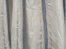 Load image into Gallery viewer, Cream silk with blue stripe,, lined &amp; I/L, 3831a
