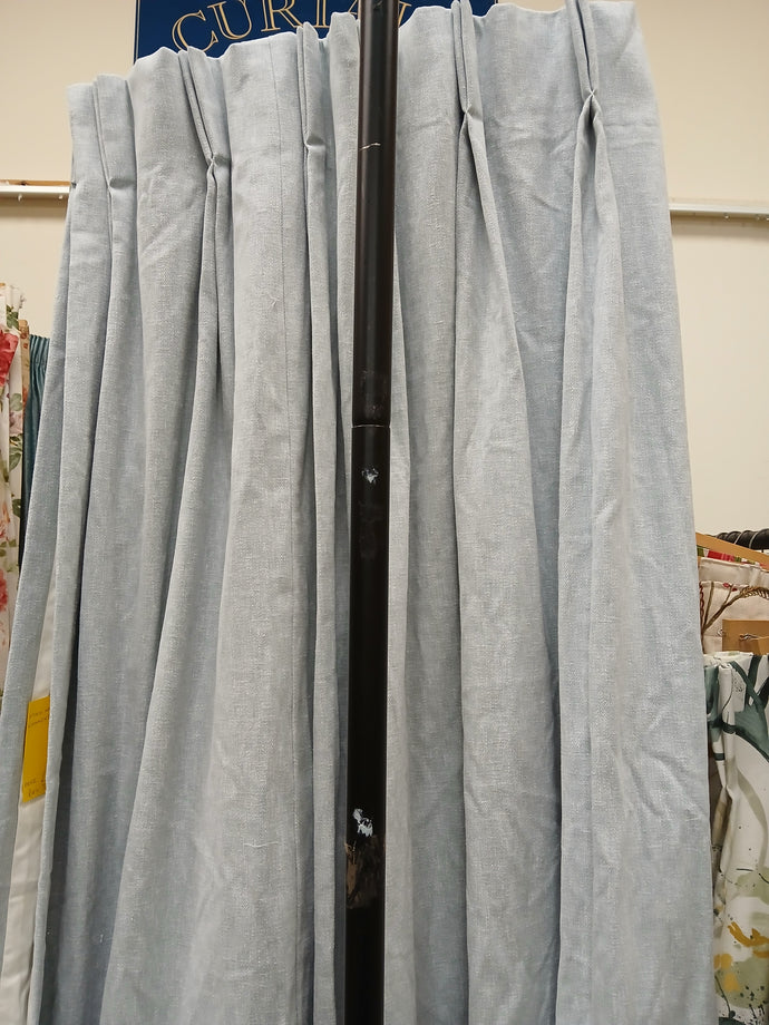 Pale blue textured plain, lined, 3837